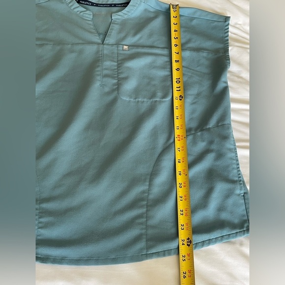 Fabletics Light Blue V-Neck Blouse - Picture 5 of 7